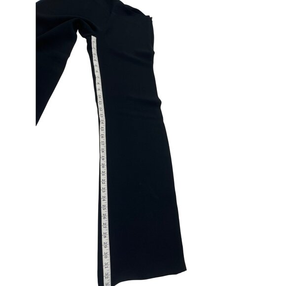 Wide-Leg Black Pants Size 42 By Worldly Things Made In Italy 88j - Picture 6 of 8